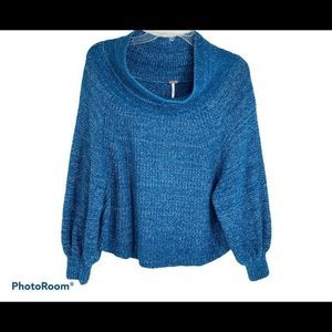 Free People Blue Sweater